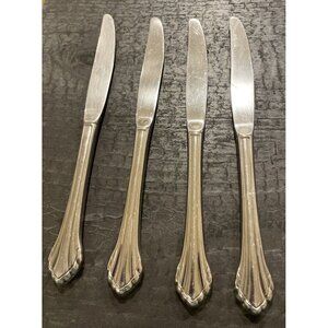 Oneida Community Clarette Stainless Flatware Dinner Knives Set Of 4 Replacements